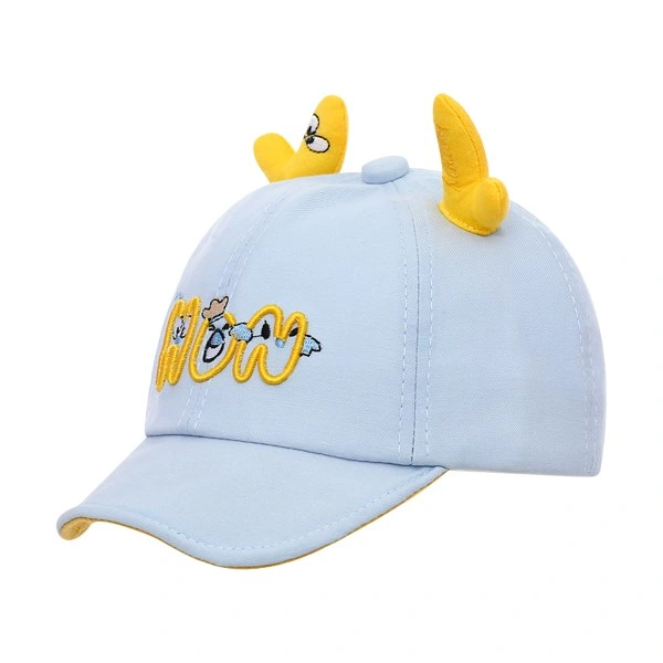 Nón kết cho bé Á Châu happy HON màu vàng 5