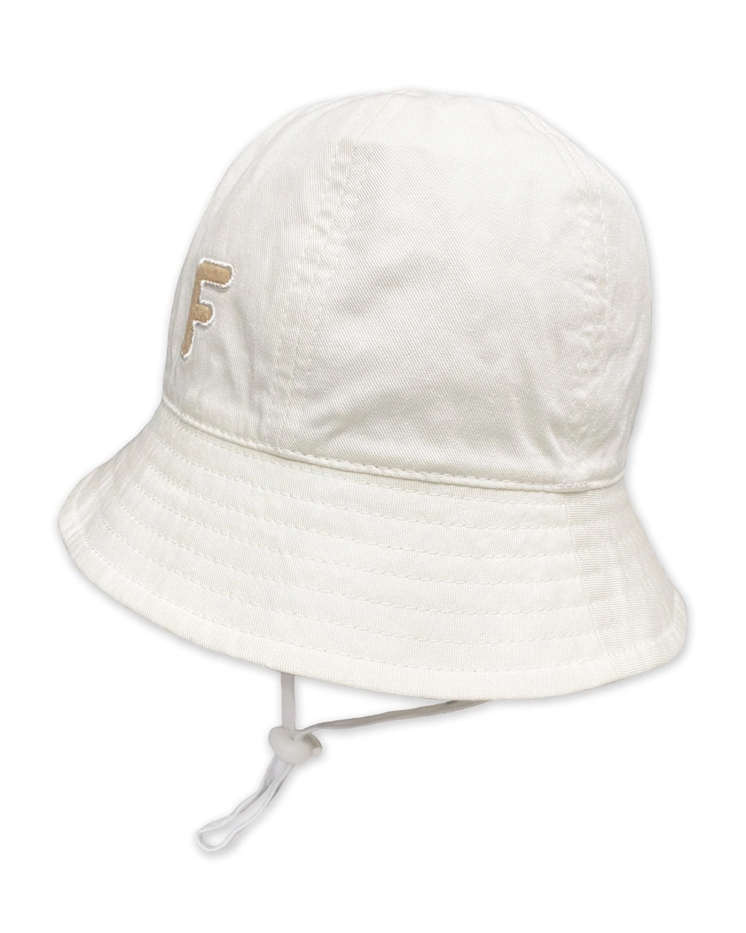 Nón vành cho bé trai Duy Ngọc thêu chữ F màu trắng 2