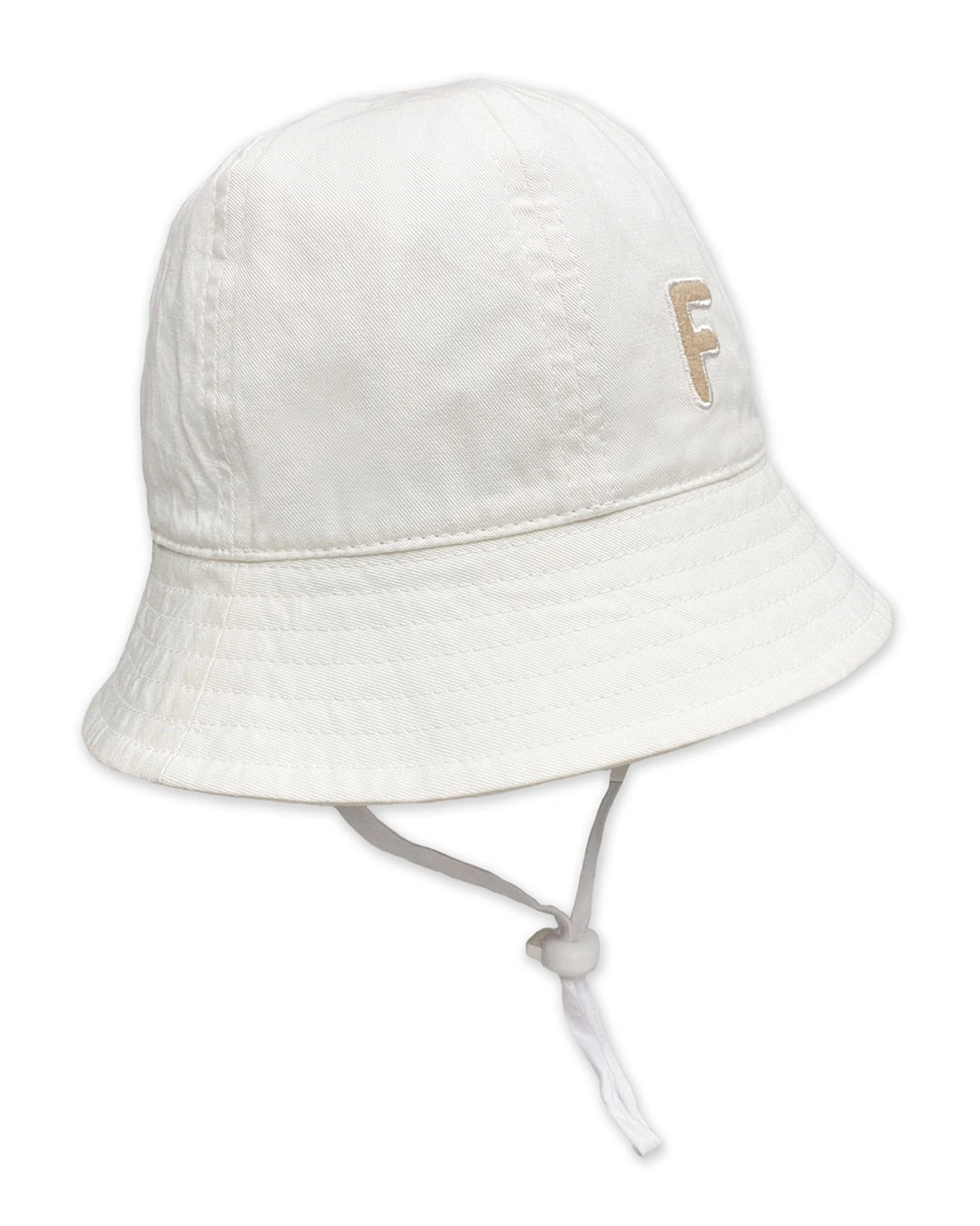 Nón vành cho bé trai Duy Ngọc thêu chữ F màu trắng 3