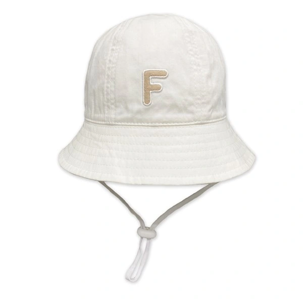 Nón vành cho bé trai Duy Ngọc thêu chữ F màu trắng 1