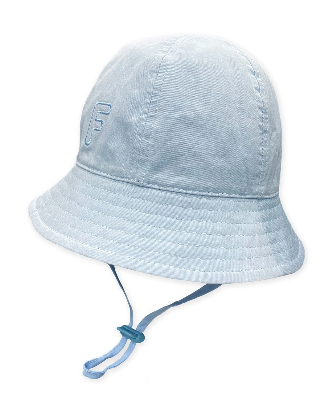 Nón vành cho bé trai Duy Ngọc thêu chữ F màu xanh nhạt 2