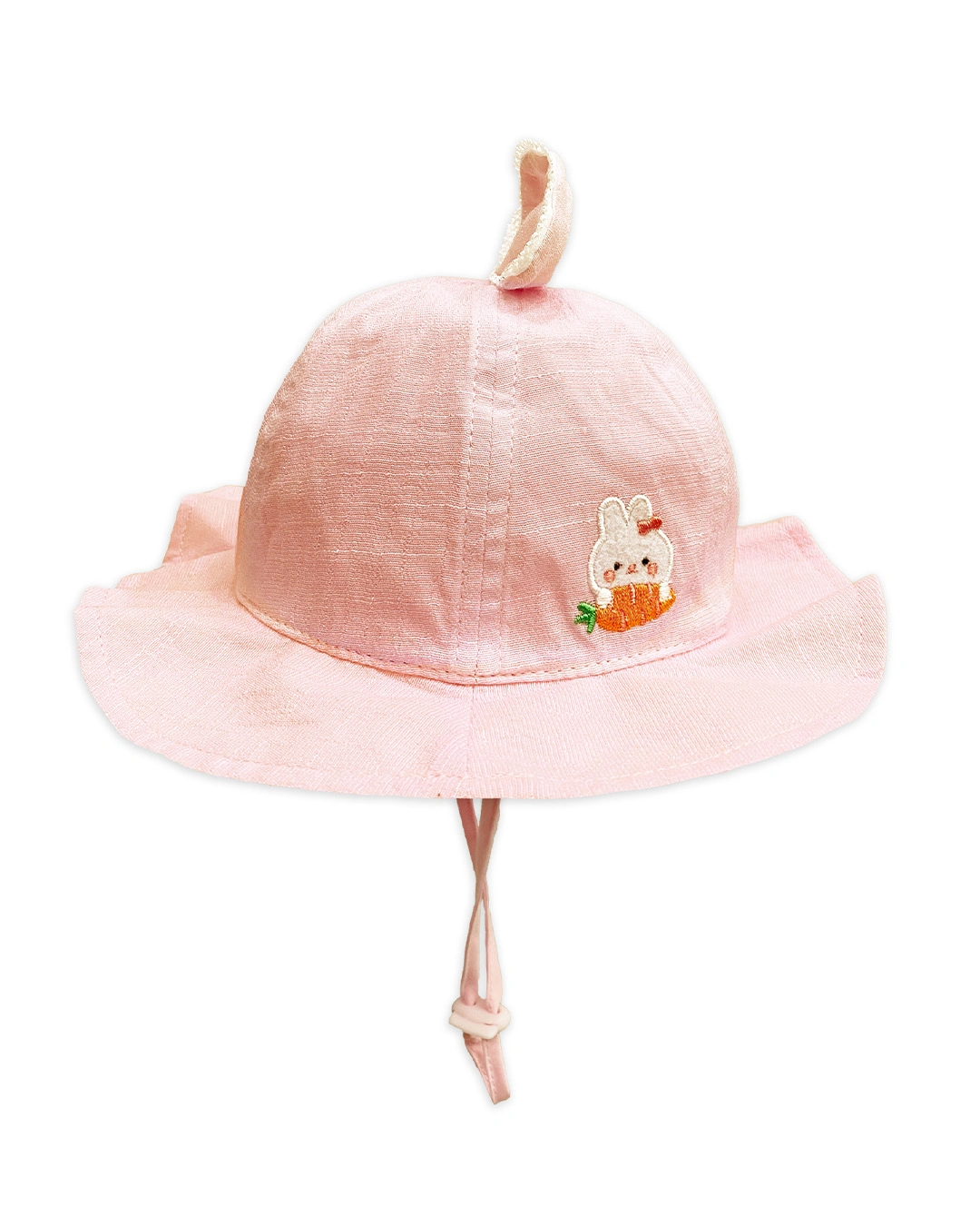 Nón vành cho bé gái Duy Ngọc thêu thỏ màu xanh dương 12