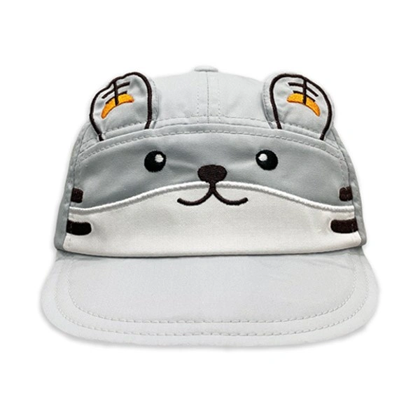 Nón kết cho bé trai Duy Ngọc thêu hổ màu xám 1