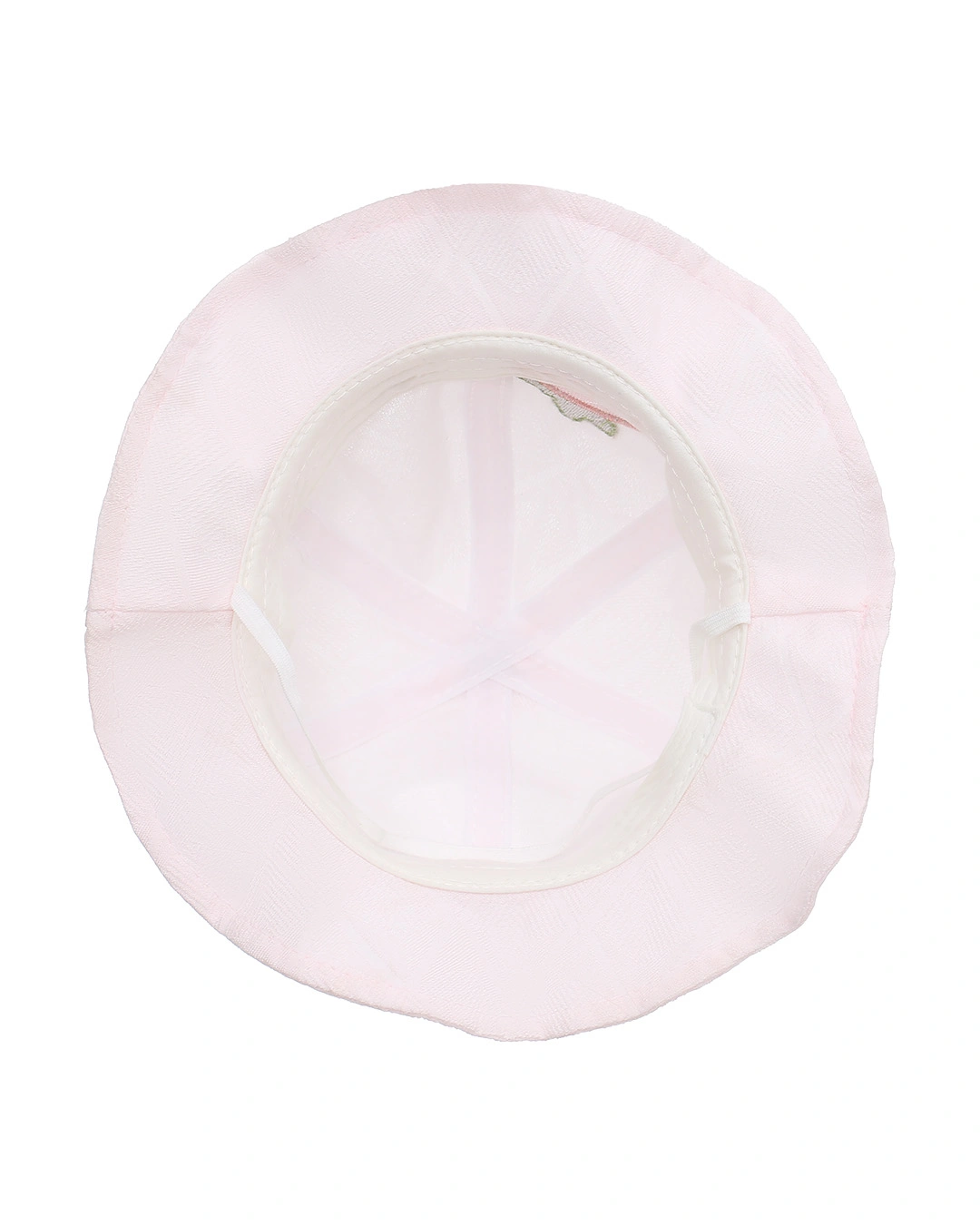 Nón vành cho bé gái TOP KIDS thêu trái dâu màu hồng 6