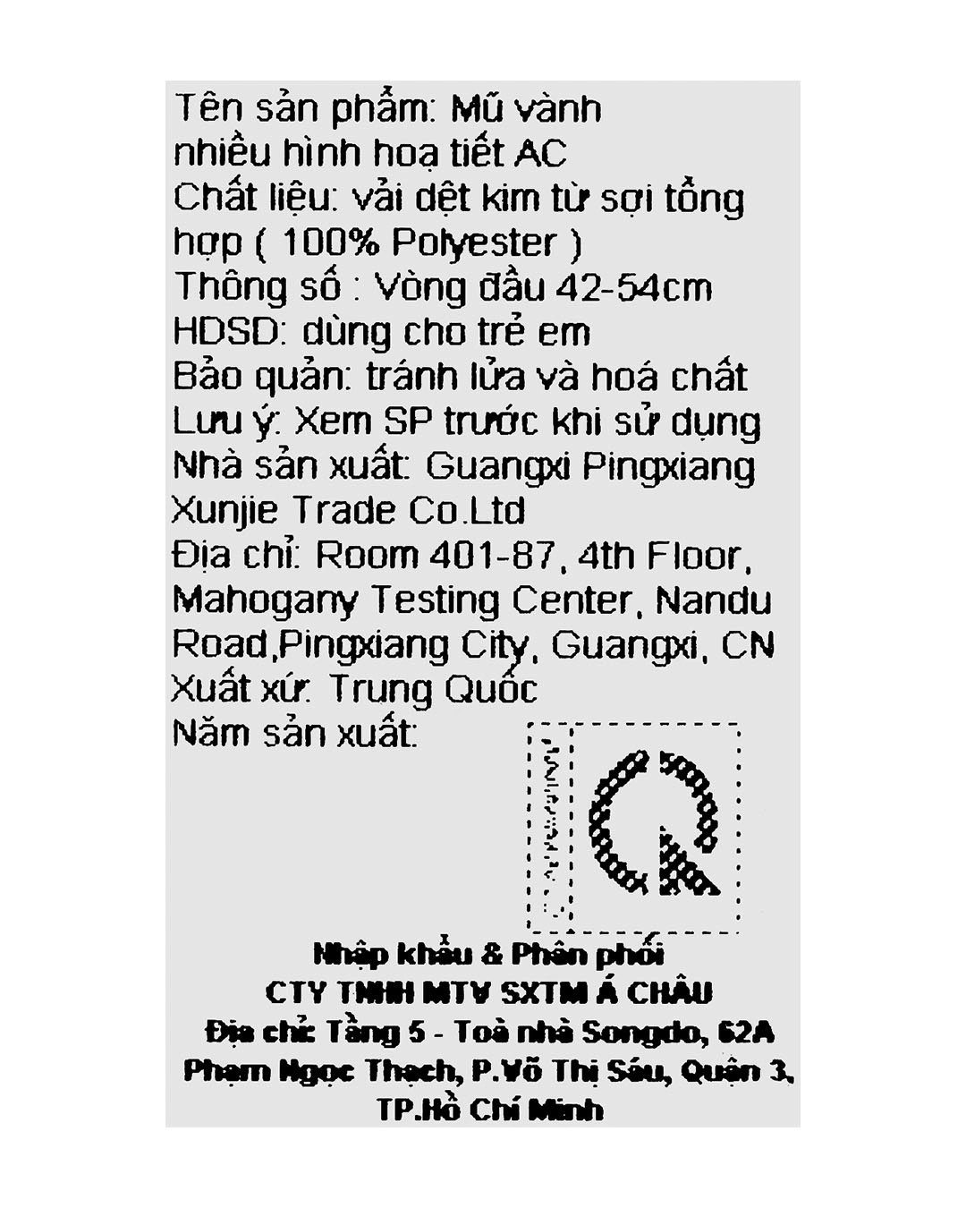 Nón vành cho bé gái TOP KIDS thêu hoa màu hồng 14