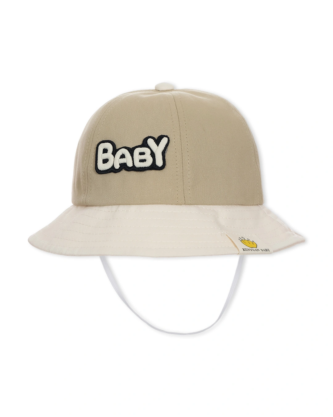 Nón vành cho bé TOP KIDS thêu baby màu da - nâu đậm 9