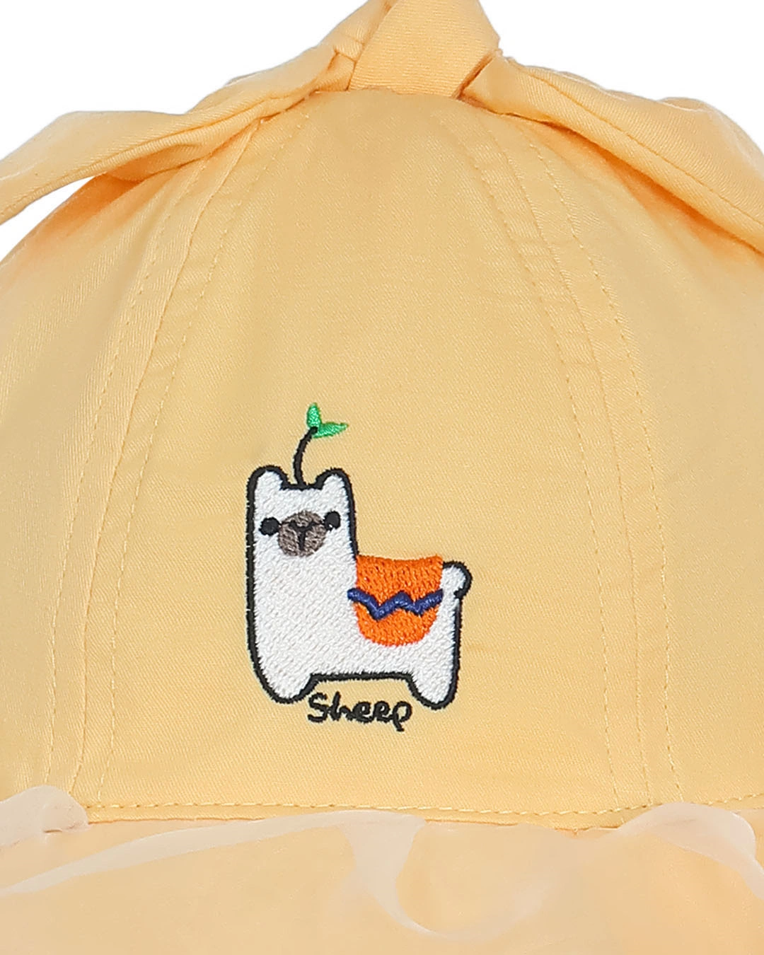 Nón vành cho bé gái Duy Ngọc thêu cừu màu hồng 11