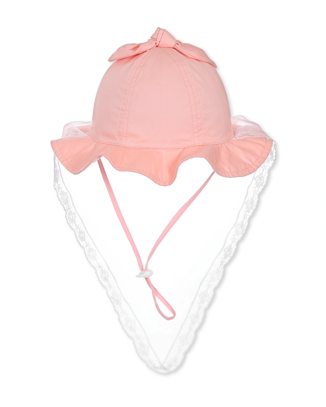 Nón vành cho bé gái Duy Ngọc thêu cừu màu hồng 16