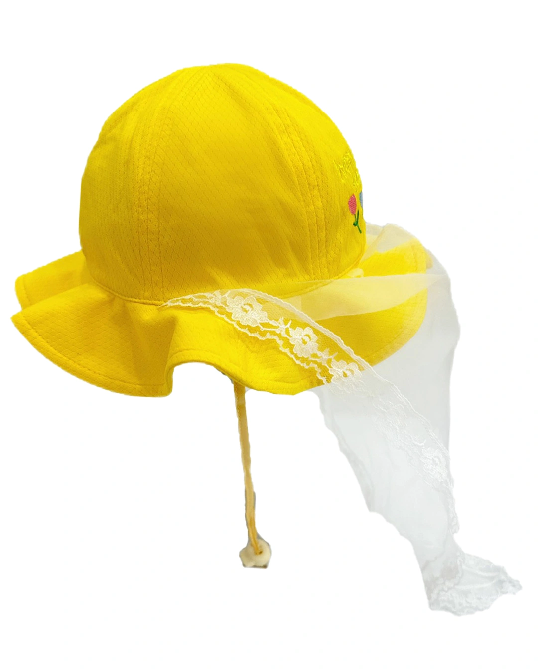 Nón vành cho bé gái Duy Ngọc 2042 màu vàng 3