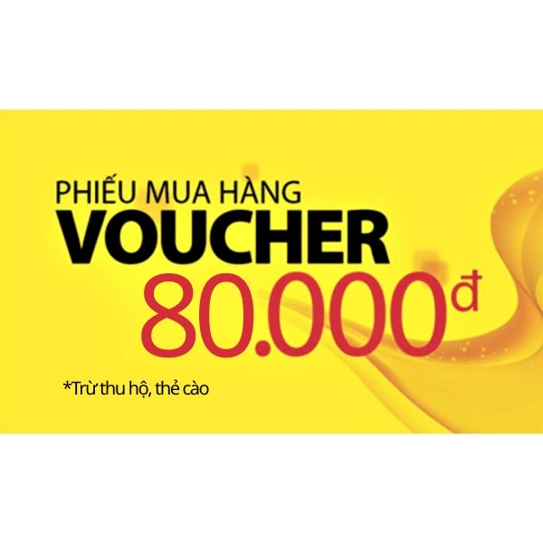 Phiếu mua hàng 80.000đ mua all sản phẩm tại AVKIDS ( trừ thu hộ, thẻ cào )