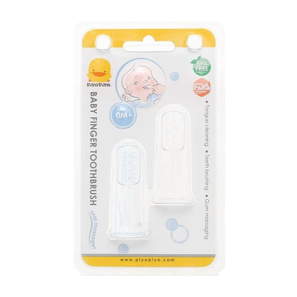 Rơ lưỡi cho bé PIYOPIYO Baby Finger Toothbrush vỉ 2 cái (từ 0 tháng) 1