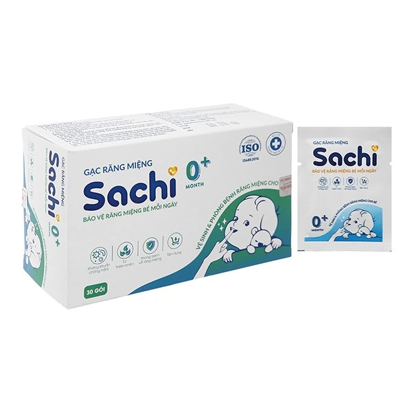 30 gói gạc răng miệng Sachi