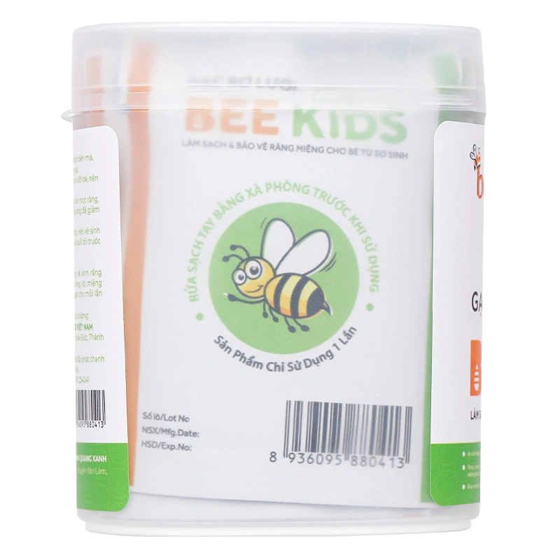 Gạc rơ lưỡi cho bé Bee Kids hộp 36 gói (từ 0 tháng) 7