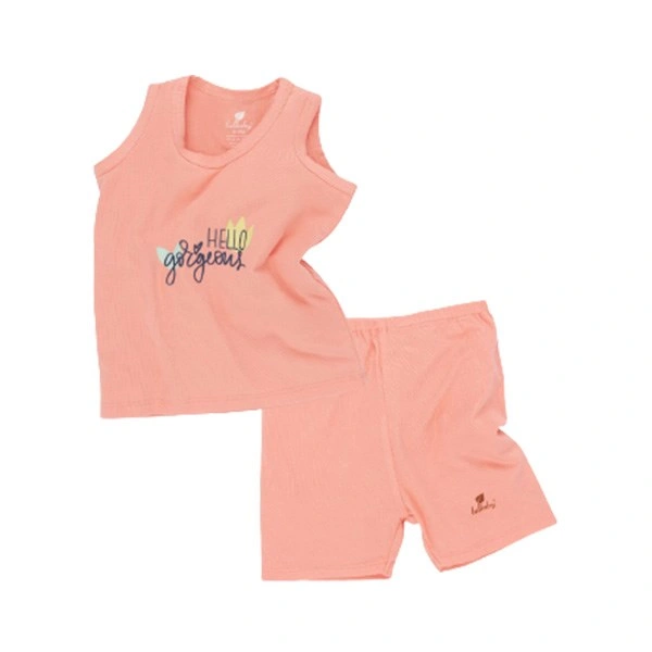 Bộ sát nách bé gái Lullaby NH312M màu vàng 5