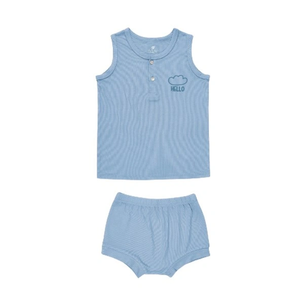 Bộ sát nách bé gái Lullaby NH111V màu hồng nhạt 7