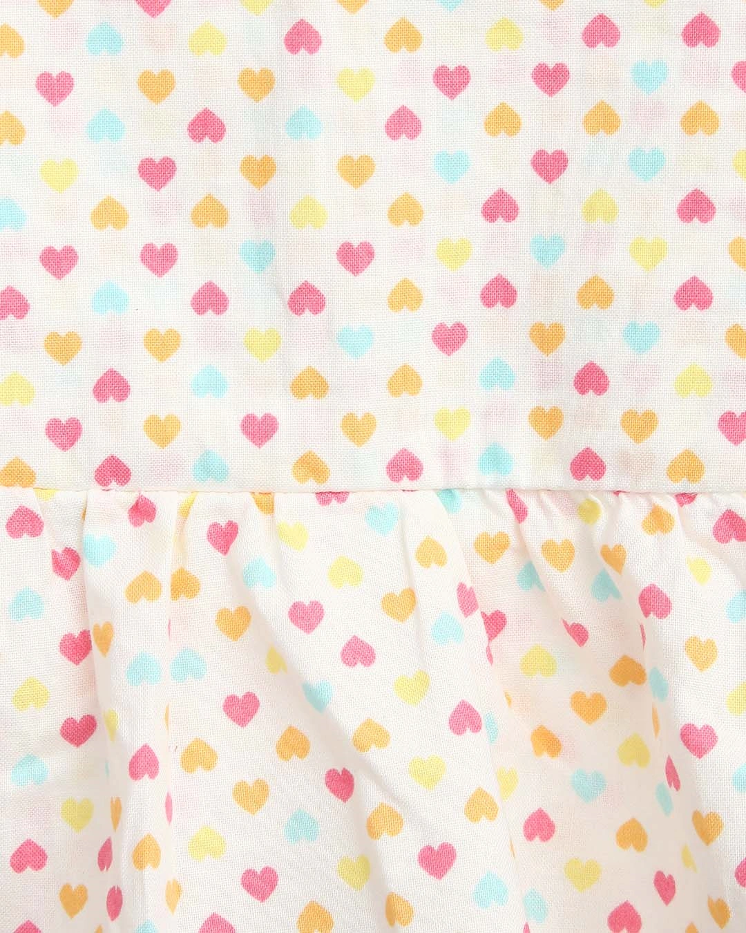 Bộ sát nách bé gái Lullaby NH287V màu trắng - cam 6