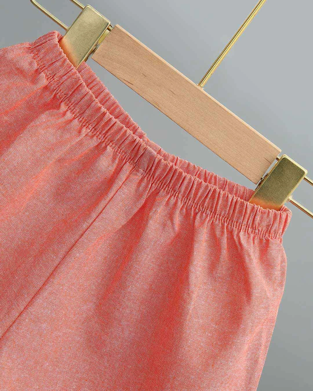 Bộ sát nách bé gái Lullaby NH287V màu trắng - cam 8