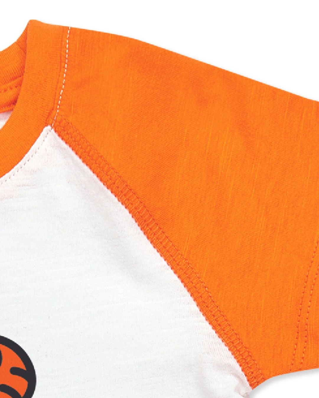 Bộ tay ngắn bé gái Lullaby HNB303M màu trắng - cam 3