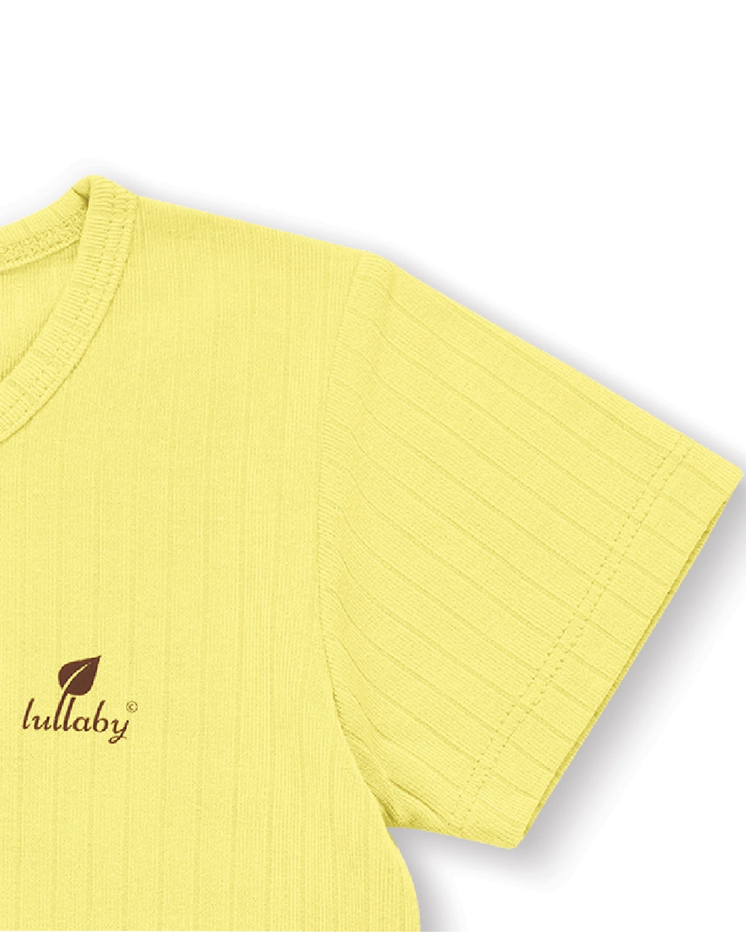 Bộ tay ngắn bé gái Lullaby NH412M màu vàng 2