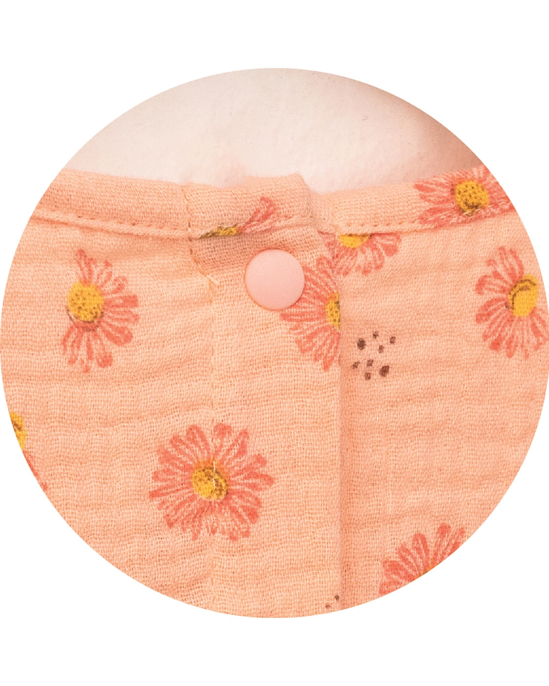 Bộ tay ngắn bé gái Lullaby NH174V màu hồng cam 3