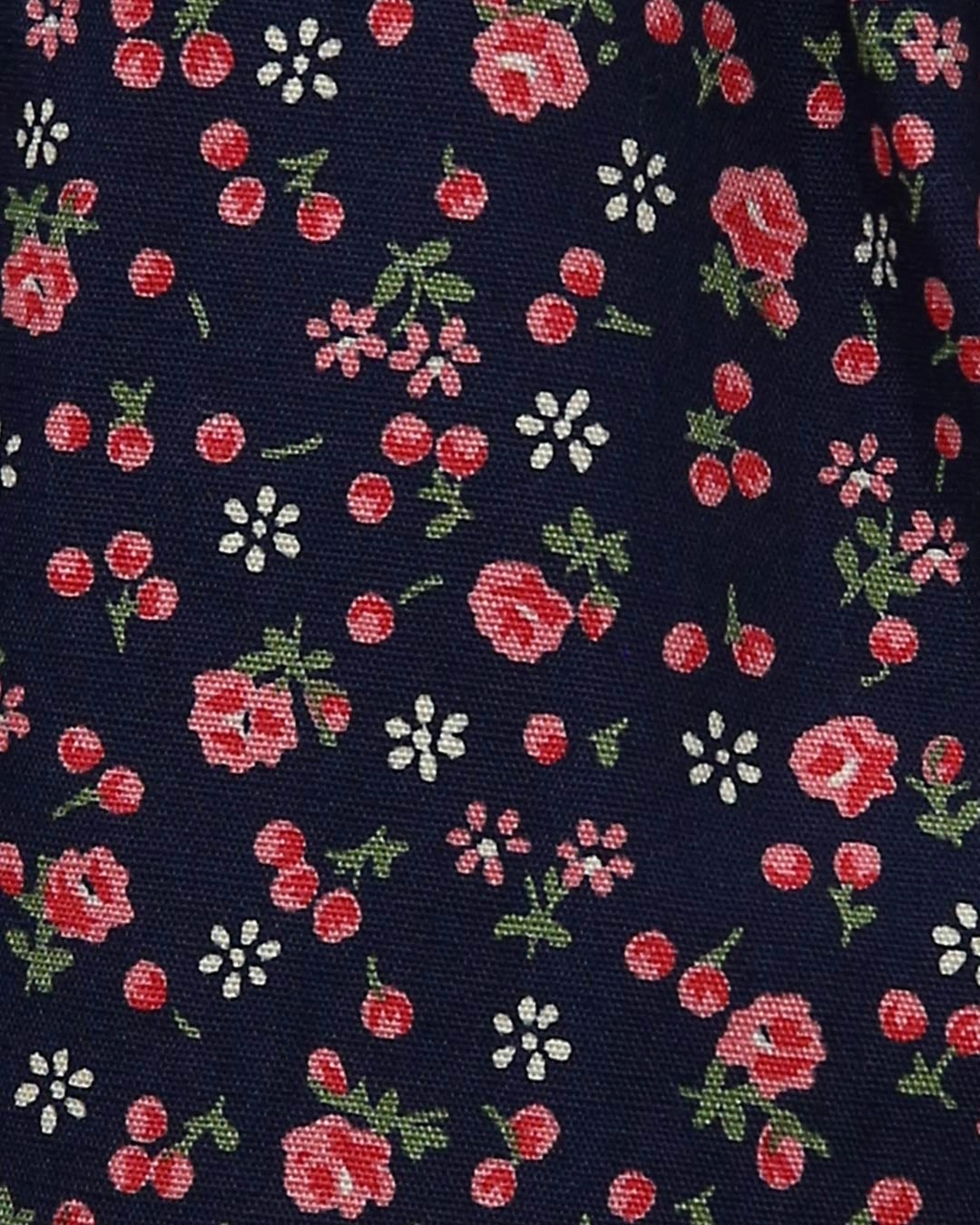 Bộ tay ngắn bé gái Lullaby NH288V màu trắng - xanh navy 12