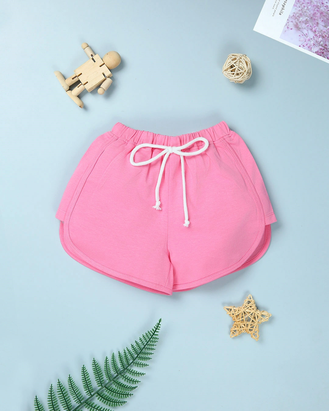 Bộ tay ngắn bé gái Pony Kids in cầu vồng màu trắng - hồng 8