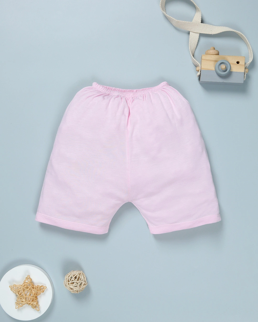 Bộ tay ngắn bé gái IQ Baby in voi màu hồng 7