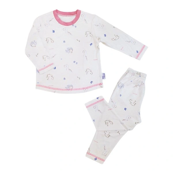Bộ tay dài bé gái BabyMommy màu trắng - vàng 4