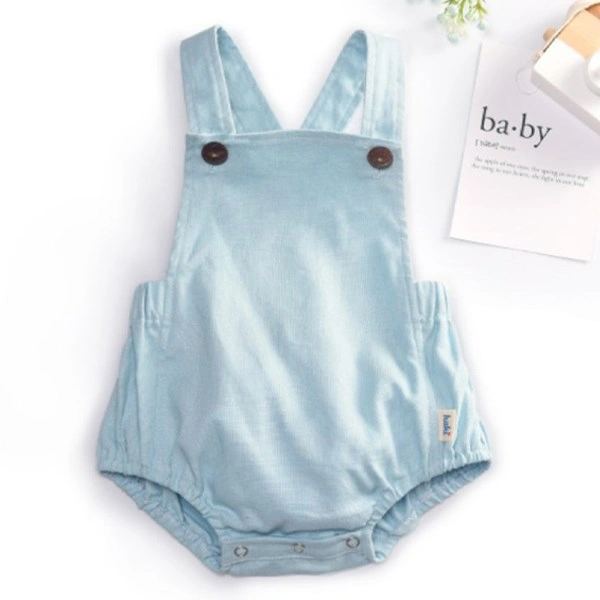Romper bé gái Haki BL001 màu xanh dương 1