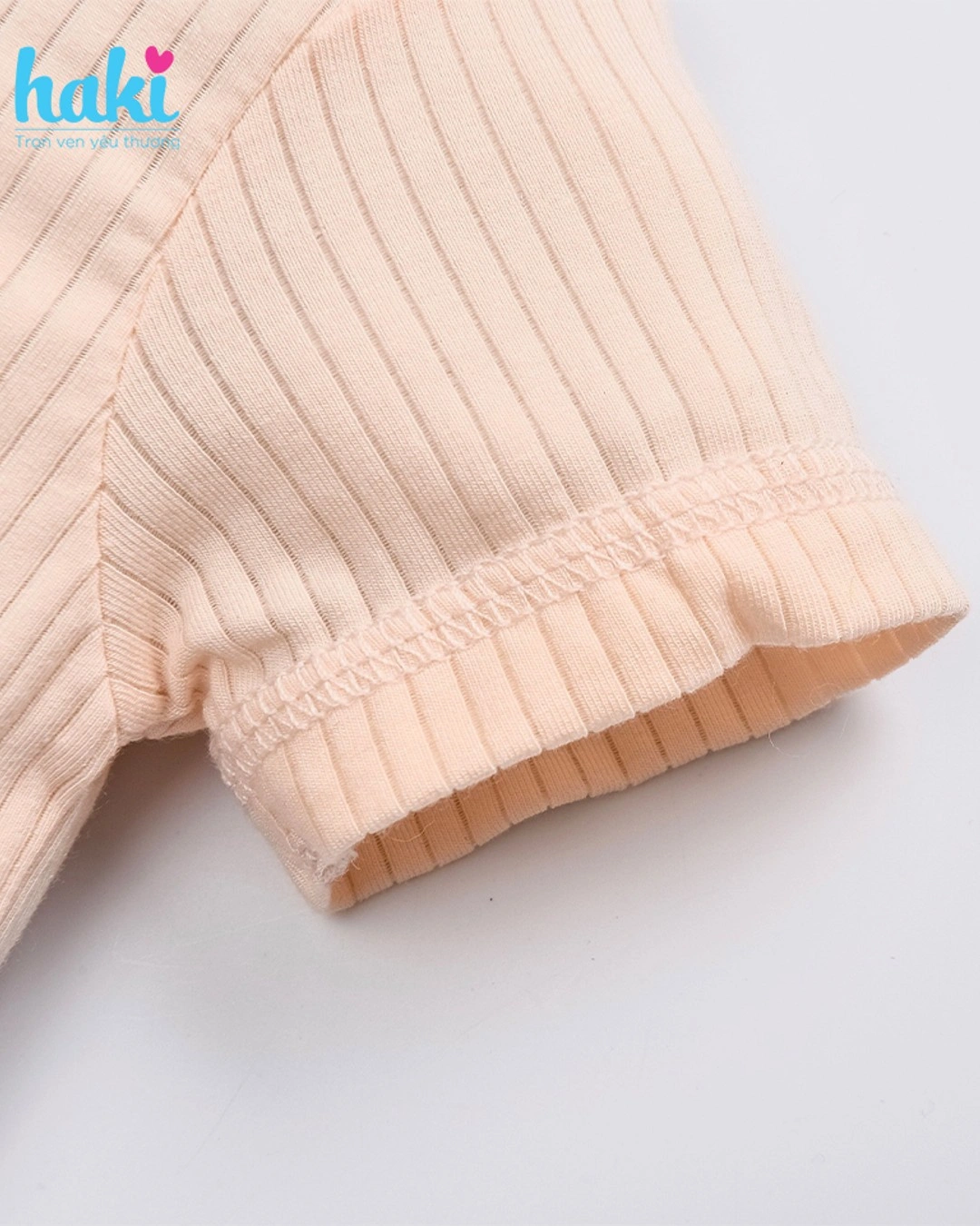 Bodysuit bé gái Haki màu hồng cam 2
