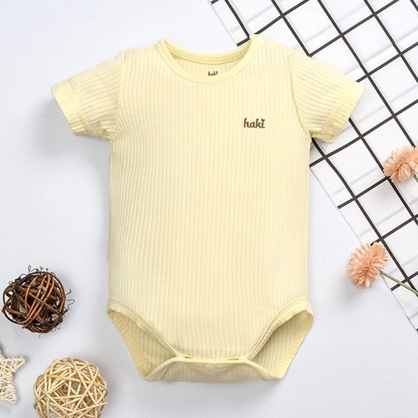 Bodysuit bé gái Haki màu hồng cam 12