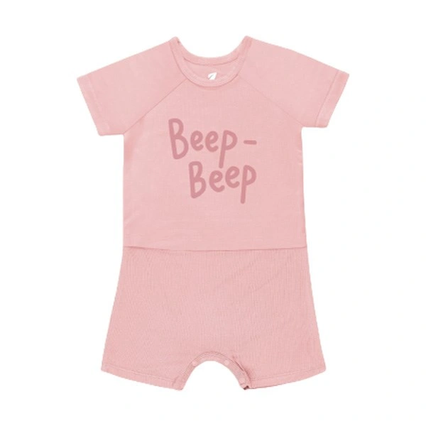 Romper bé gái Lullaby bamboo hồng