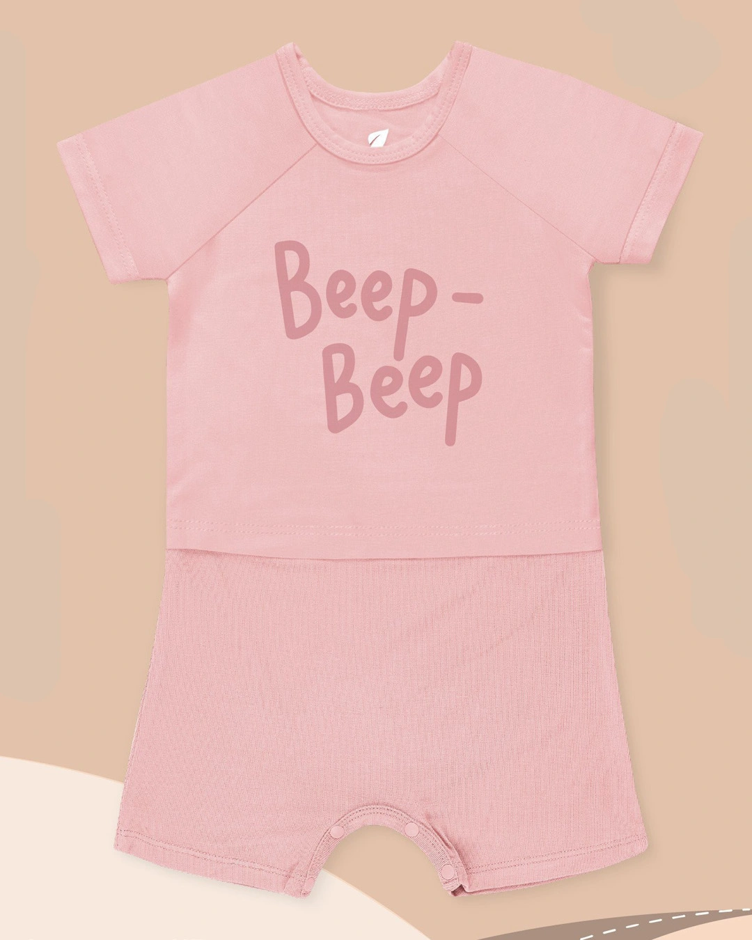 Romper bé gái Lullaby NH113V màu hồng nhạt 2