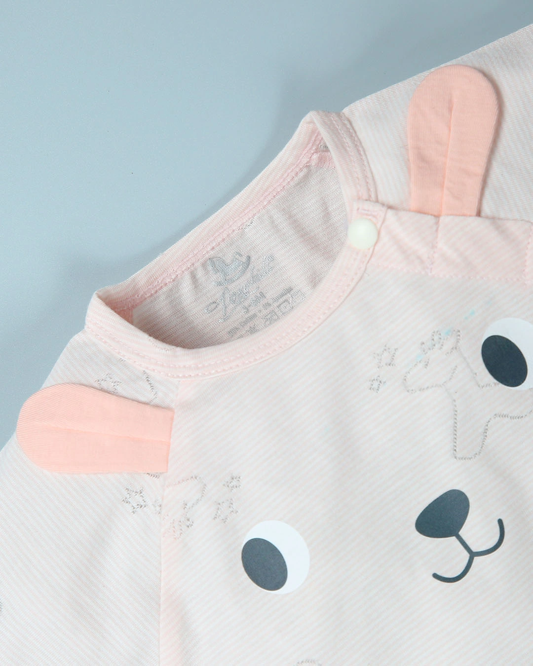 Bodysuit bé gái Pony Kids in gấu màu hồng 3