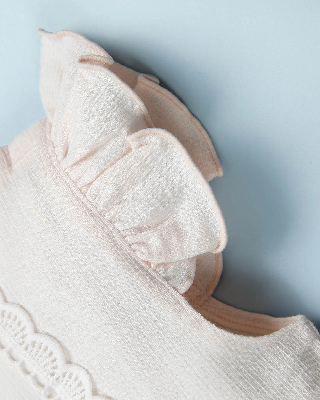 Bodysuit bé gái Pony Kids bèo nơ màu hồng 4