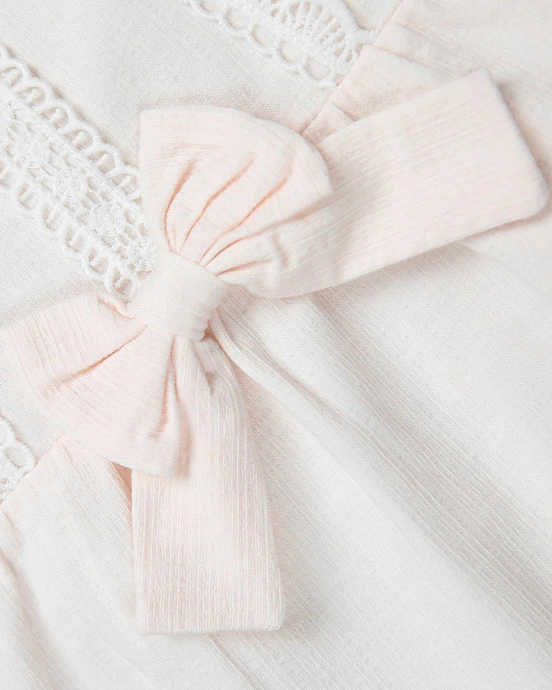 Bodysuit bé gái Pony Kids bèo nơ màu hồng 7