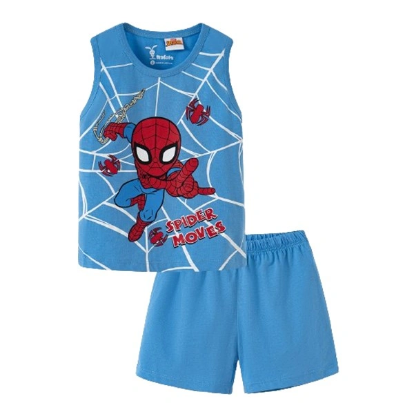 Bộ sát nách bé trai Rabity 5.698 màu xanh đậm 1