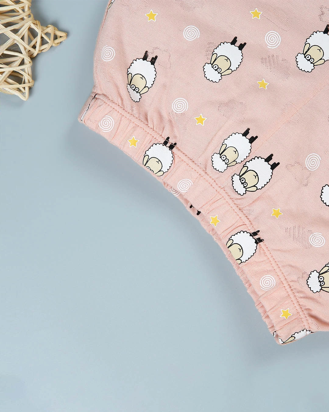 Bộ sát nách bé trai Pony Kids in hình cừu màu hồng 7
