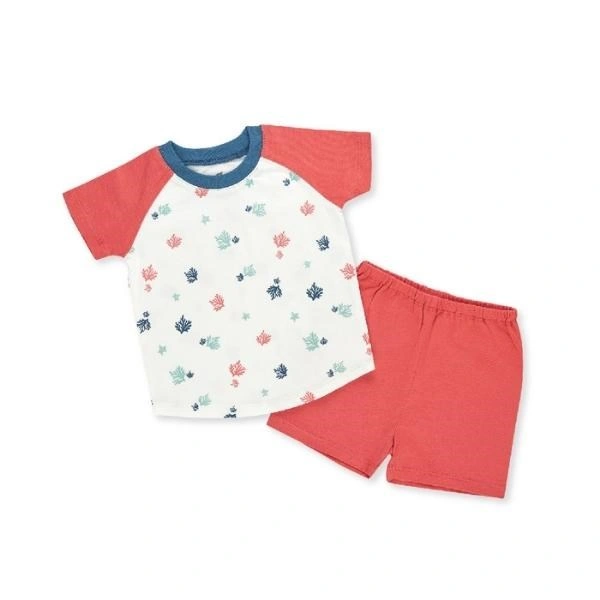 Bộ tay ngắn bé trai Lullaby NH343M màu đen - xanh lá 7