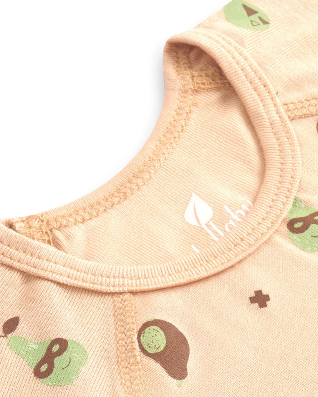 Bộ tay ngắn bé trai Lullaby NH382M màu nâu sữa 2