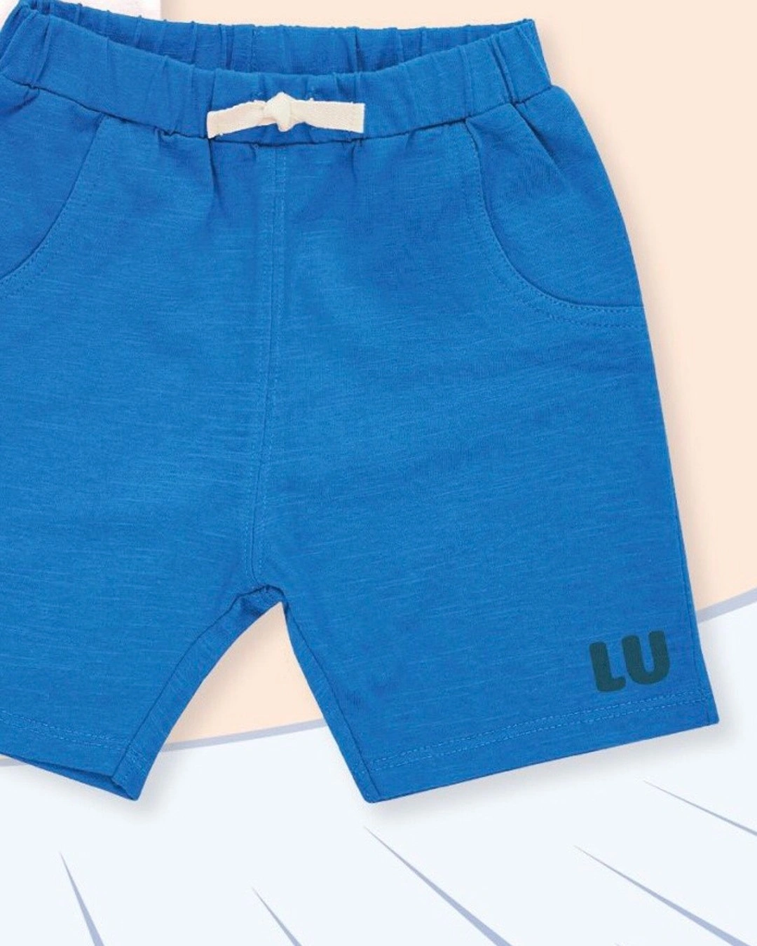 Bộ tay ngắn bé trai Lullaby RUN NH374M màu trắng - đỏ 12