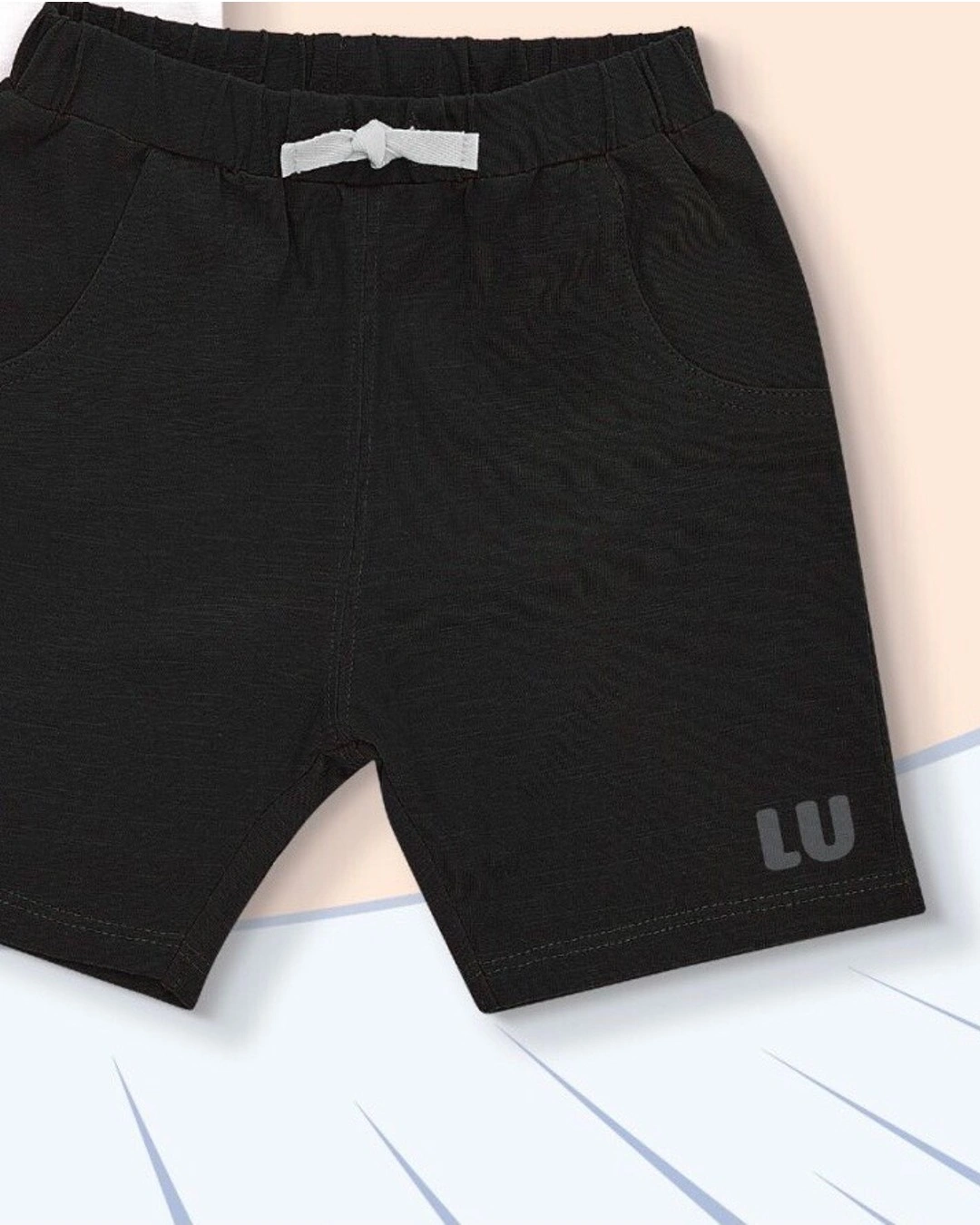 Bộ tay ngắn bé trai Lullaby RUN NH374M màu trắng - đỏ 7