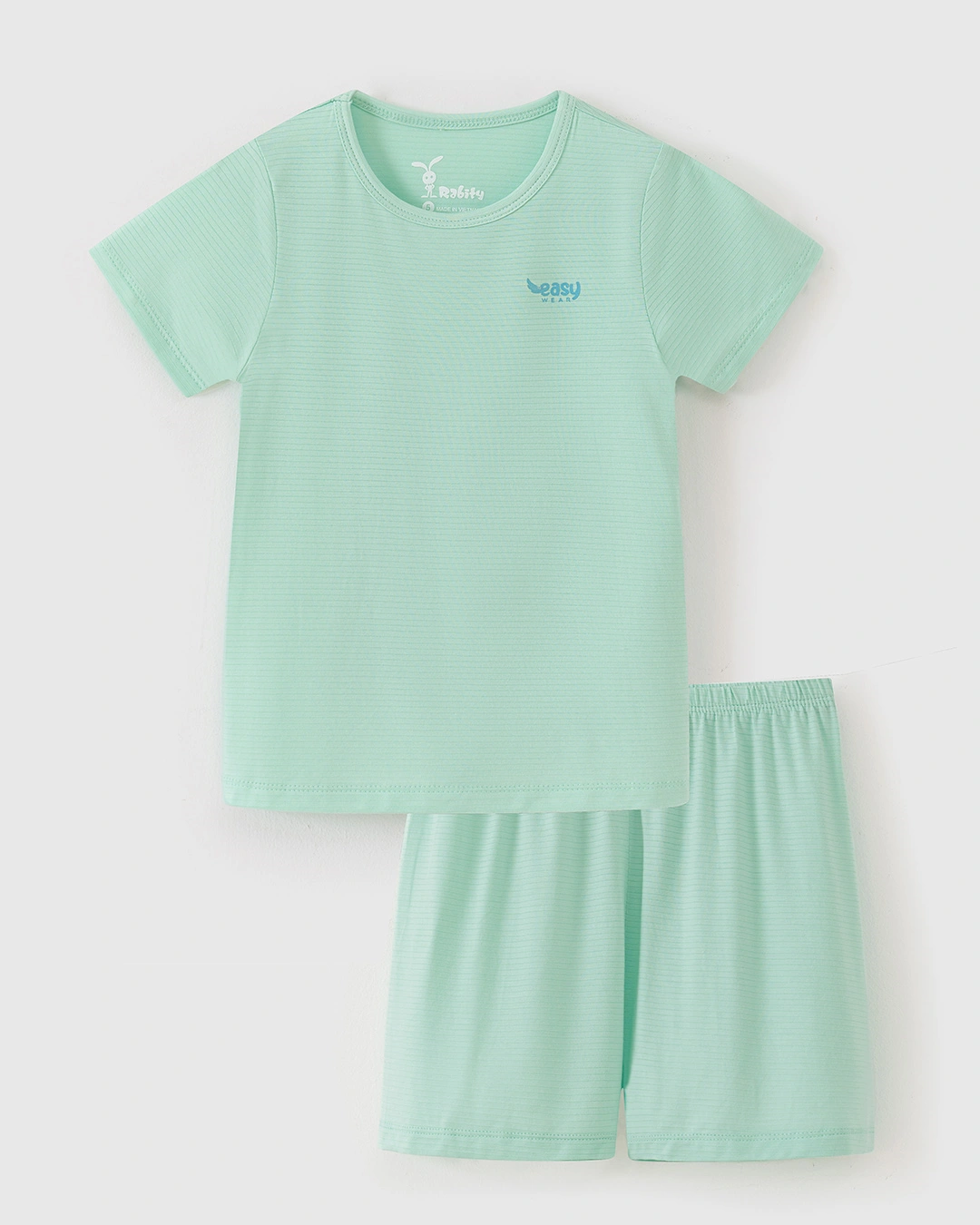 Bộ tay ngắn bé trai Rabity 92.474 màu xanh lá 2