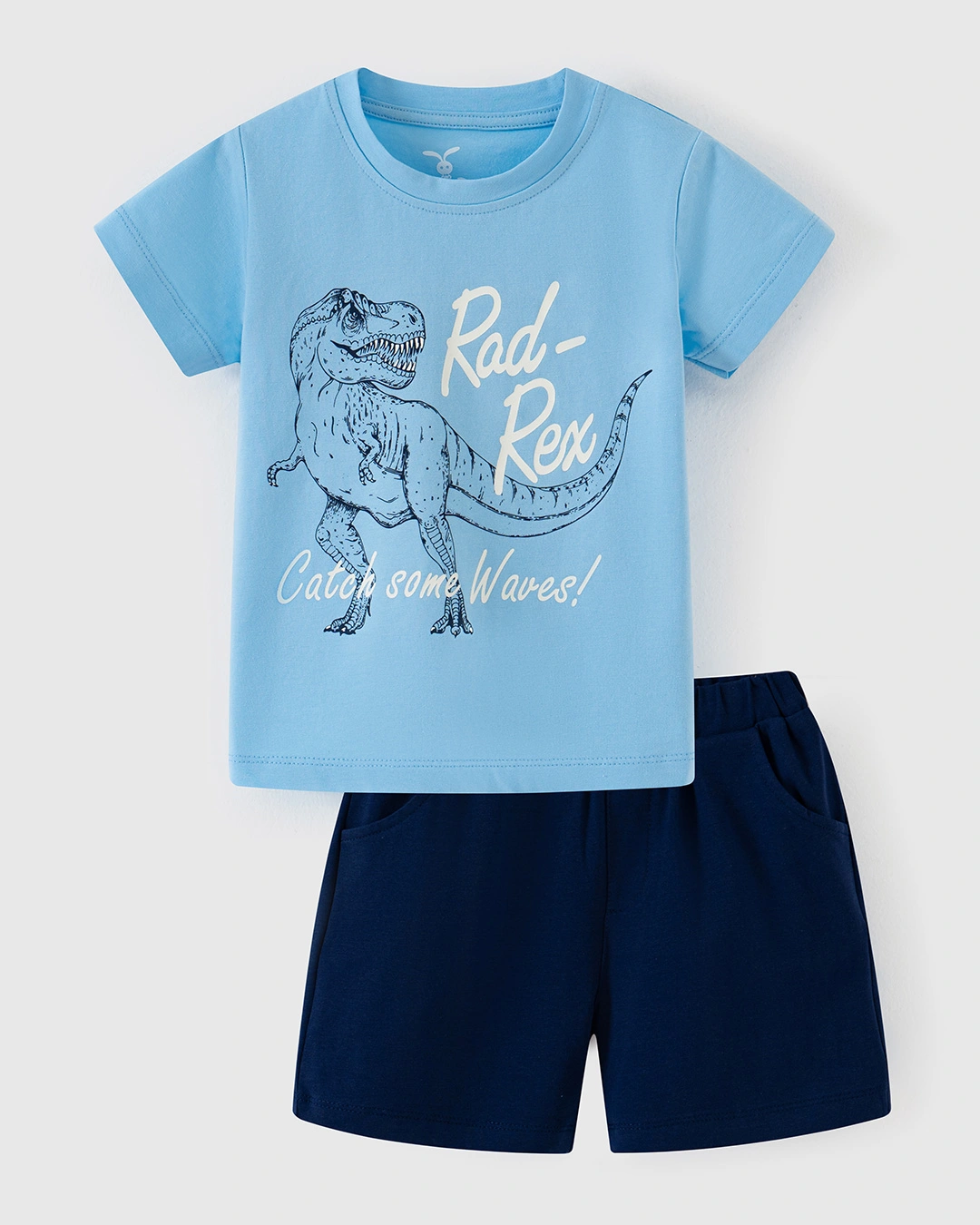 Bộ tay ngắn bé trai Rabity 92.224 màu xanh 2