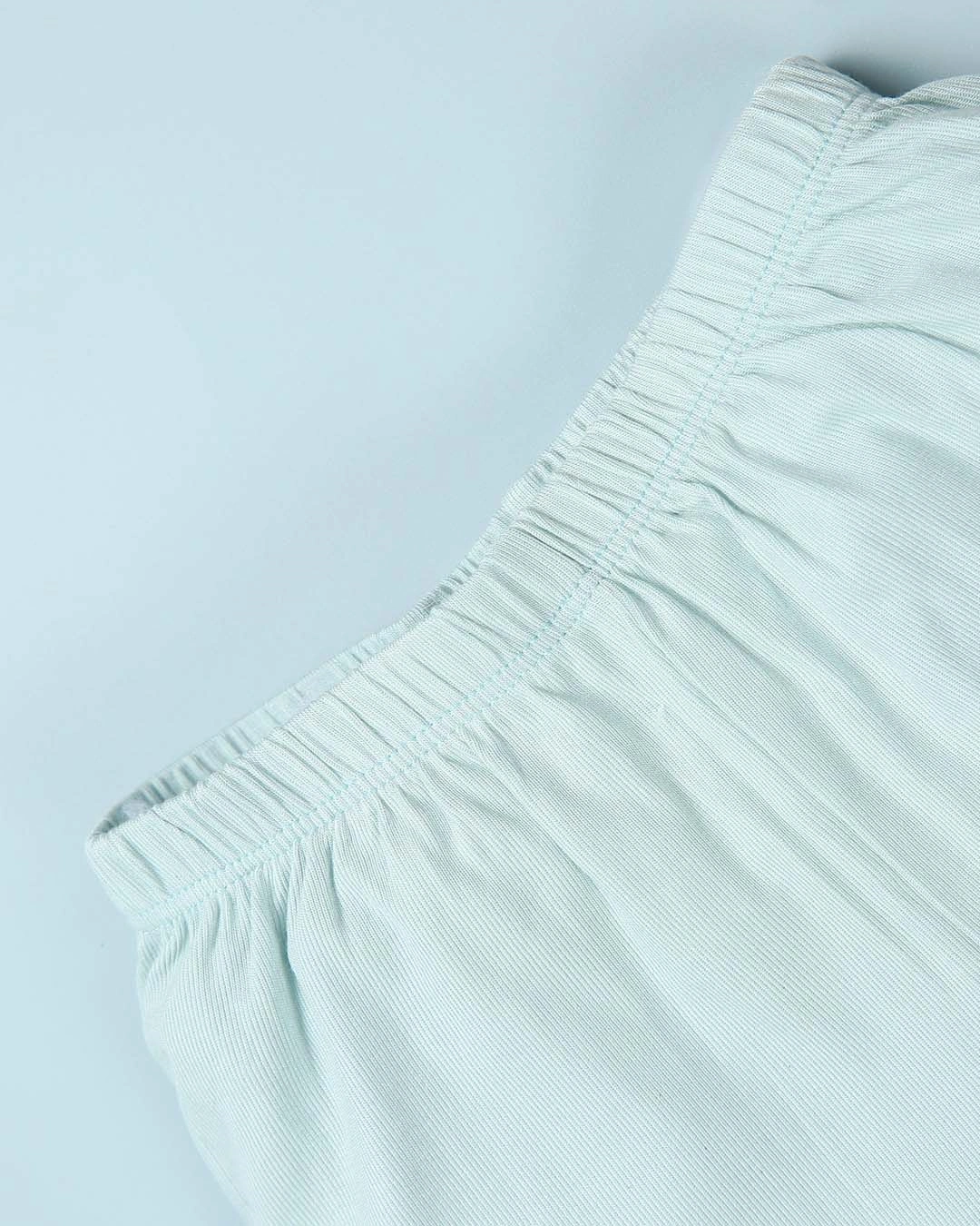 Bộ tay ngắn bé trai Lullaby NH215V màu trắng - xanh 10