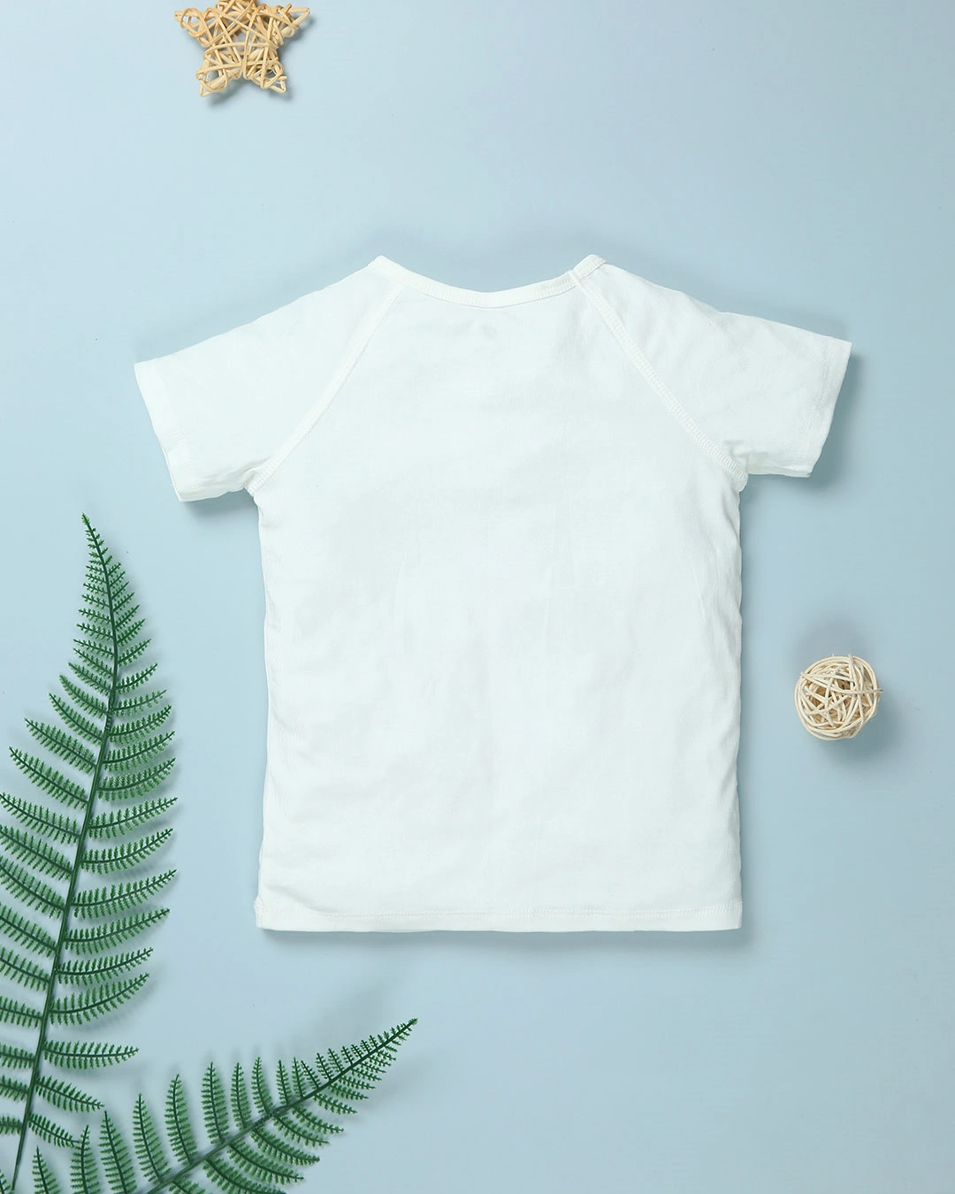 Bộ tay ngắn bé trai Lullaby NH215V màu trắng - xanh 3