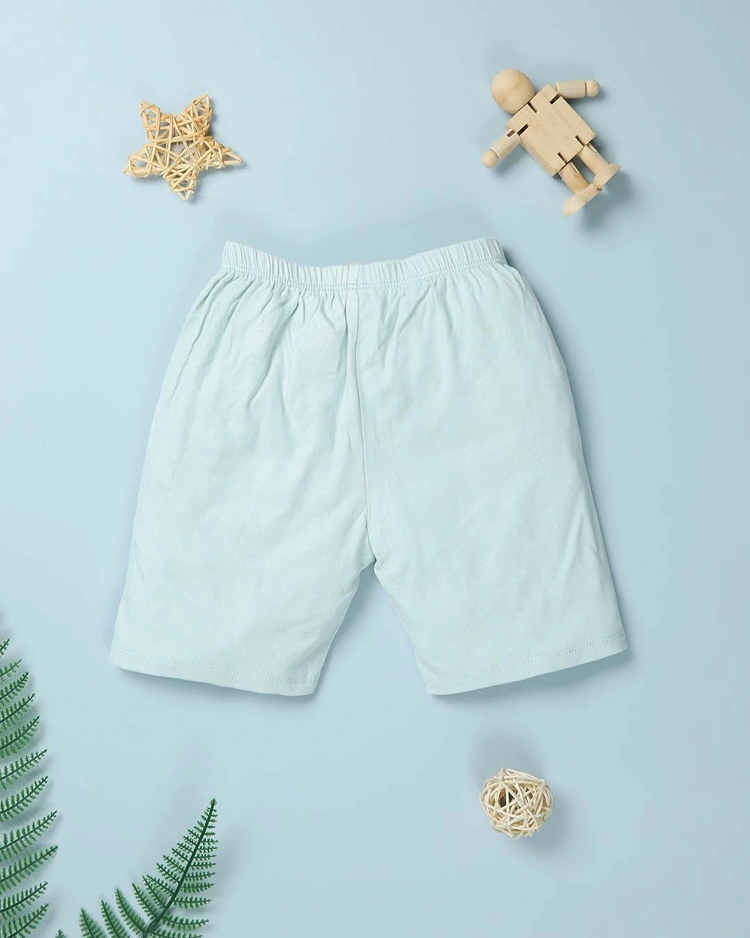 Bộ tay ngắn bé trai Lullaby NH215V màu trắng - xanh 9