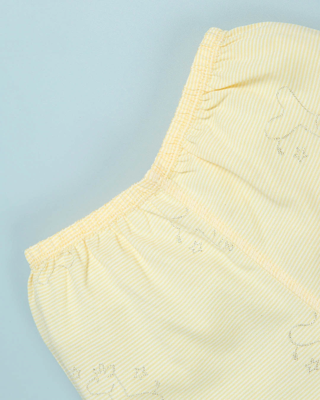 Bộ tay ngắn bé trai Pony Kids cài chéo in gấu màu vàng 9