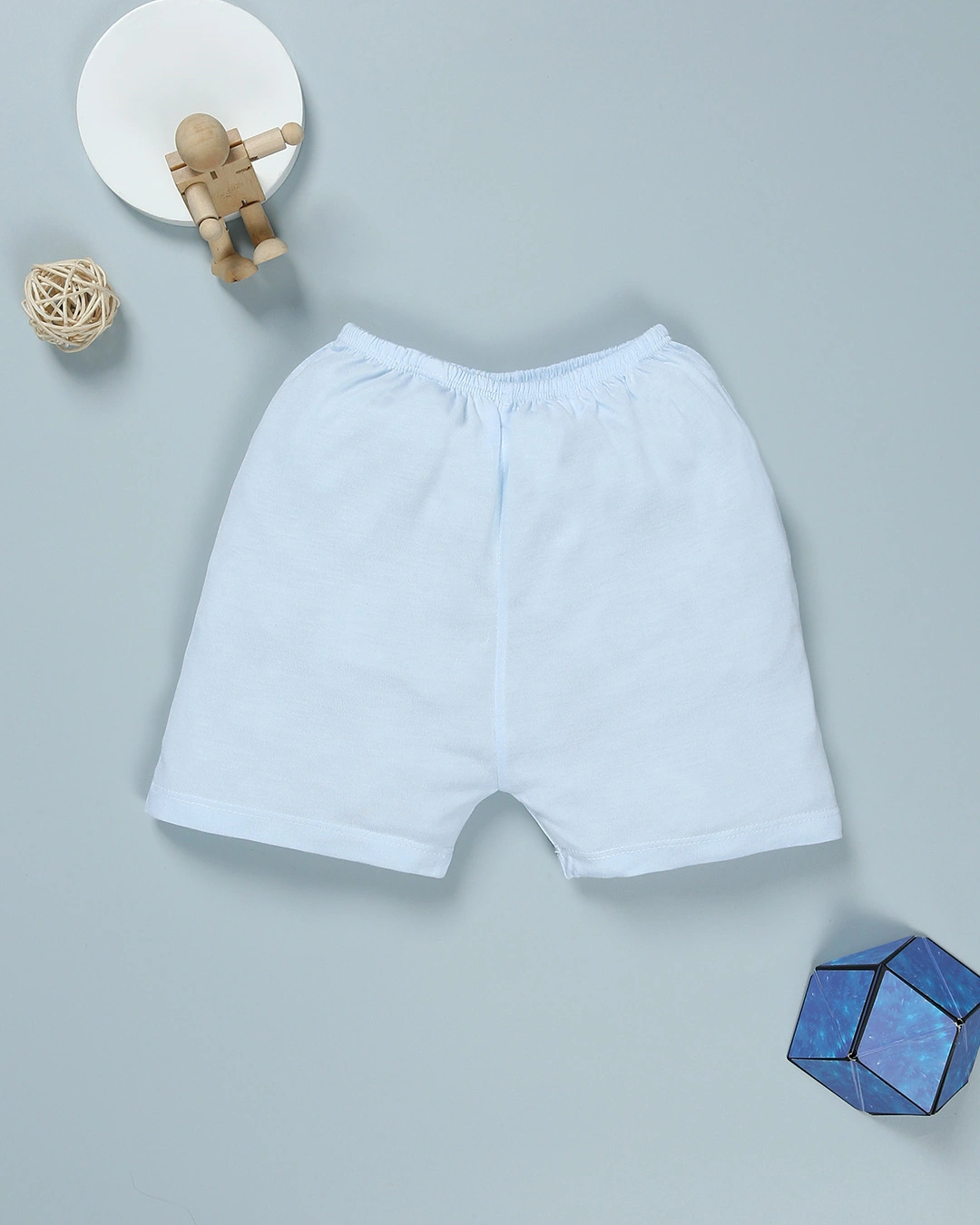 Bộ tay ngắn bé trai IQ Baby in voi màu xanh 7