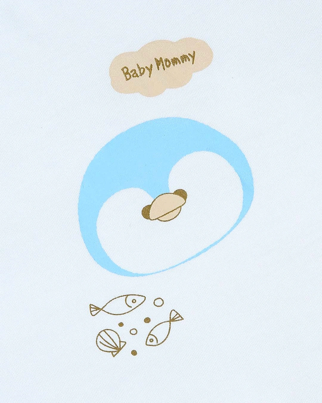 Bộ tay ngắn bé trai BabyMommy cài vai in chim màu trắng - xanh 6